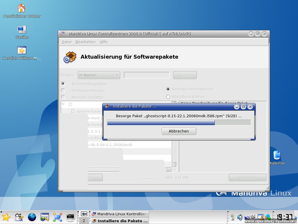 Screenshot: linux mandrake mandriva2006 06