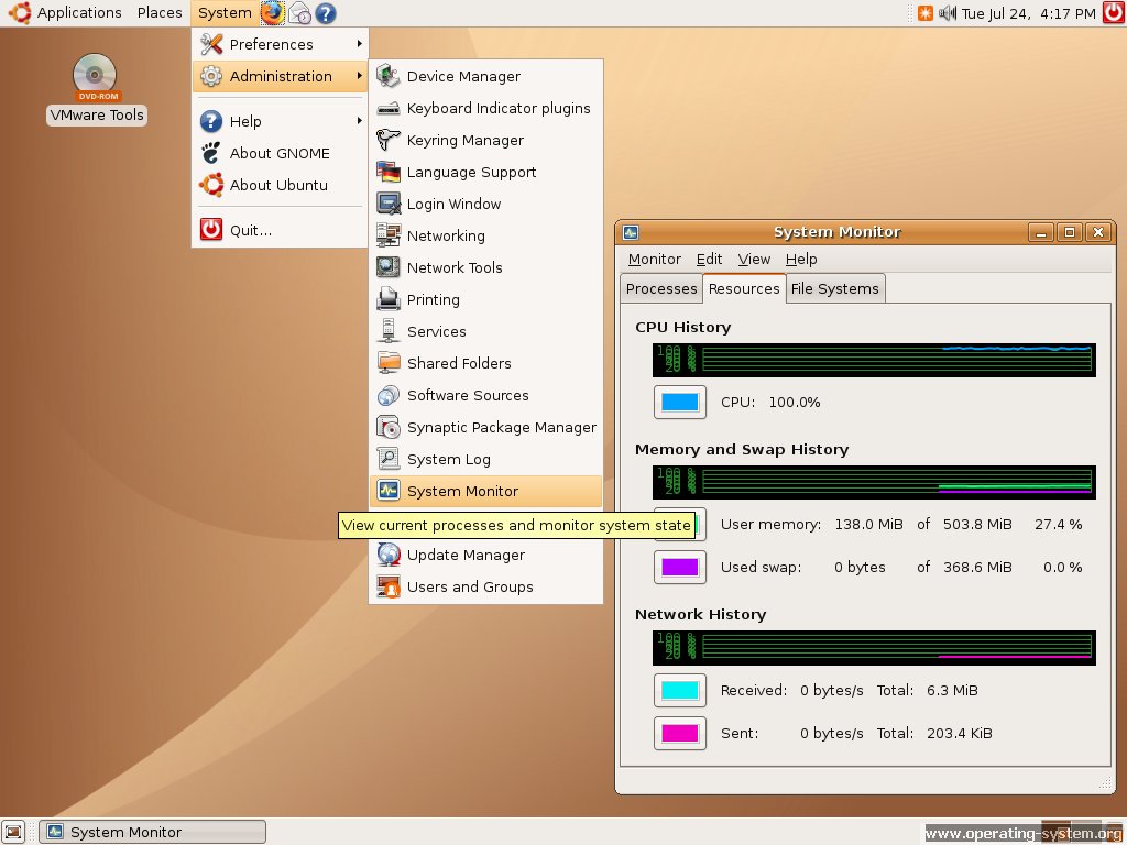 Screenshot: linux ubuntu ubuntu610 08